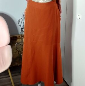 Ashley Stewart Rust Skirt